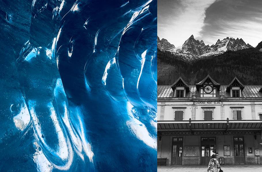 LA MER DE GLACE À CHAMONIX - MONT-BLANC