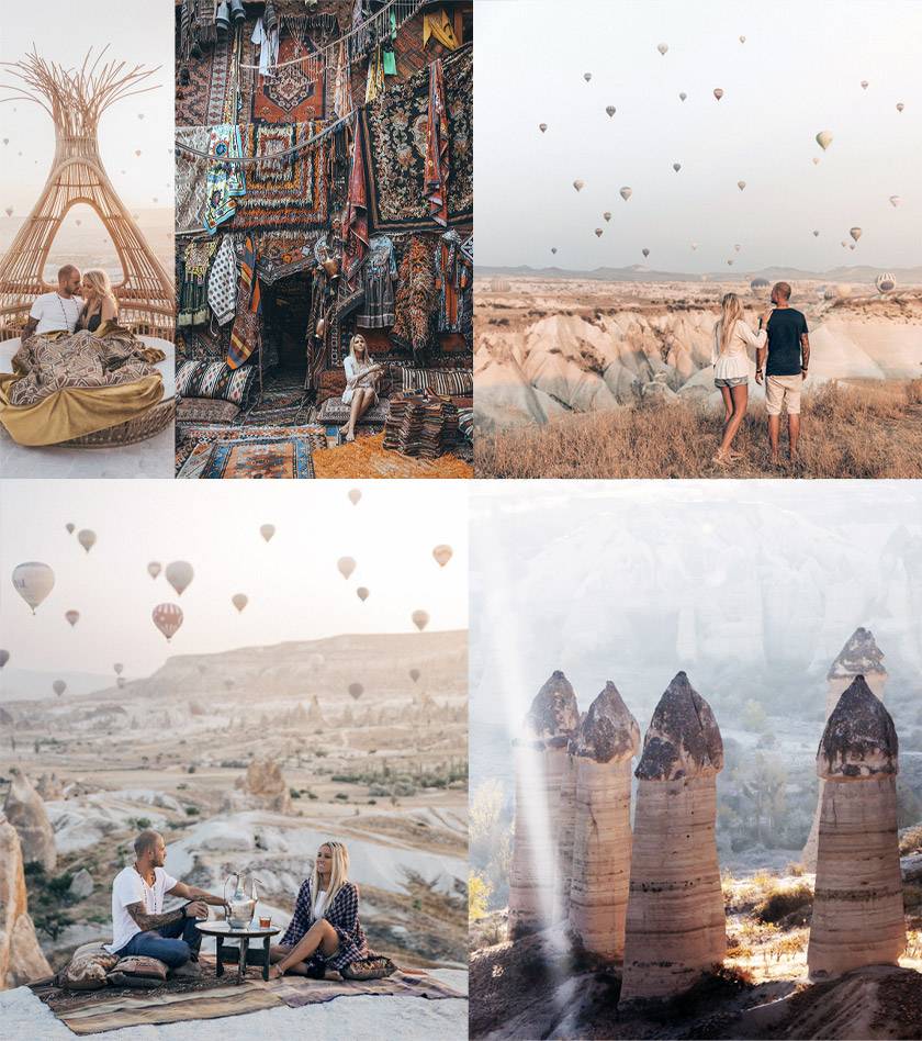 The valley of love in Cappadocia, Turkey